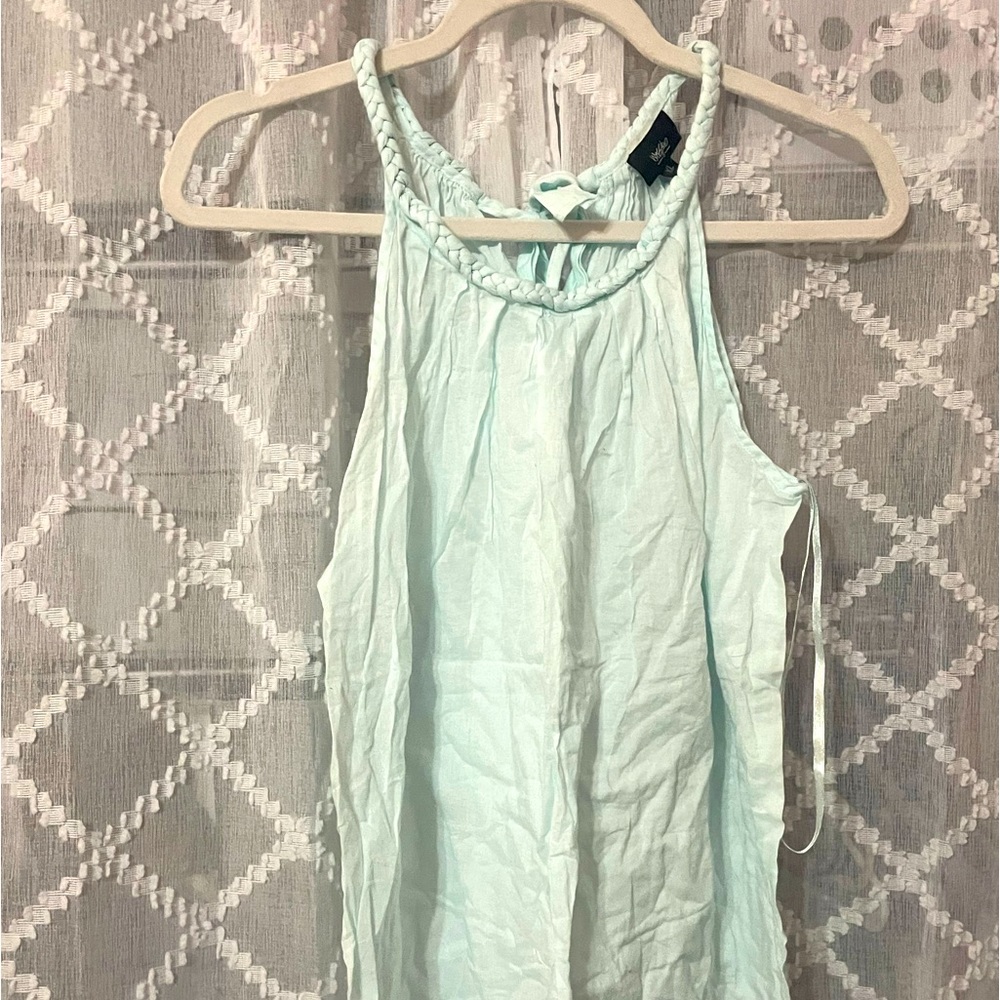 Massimo teal tank top